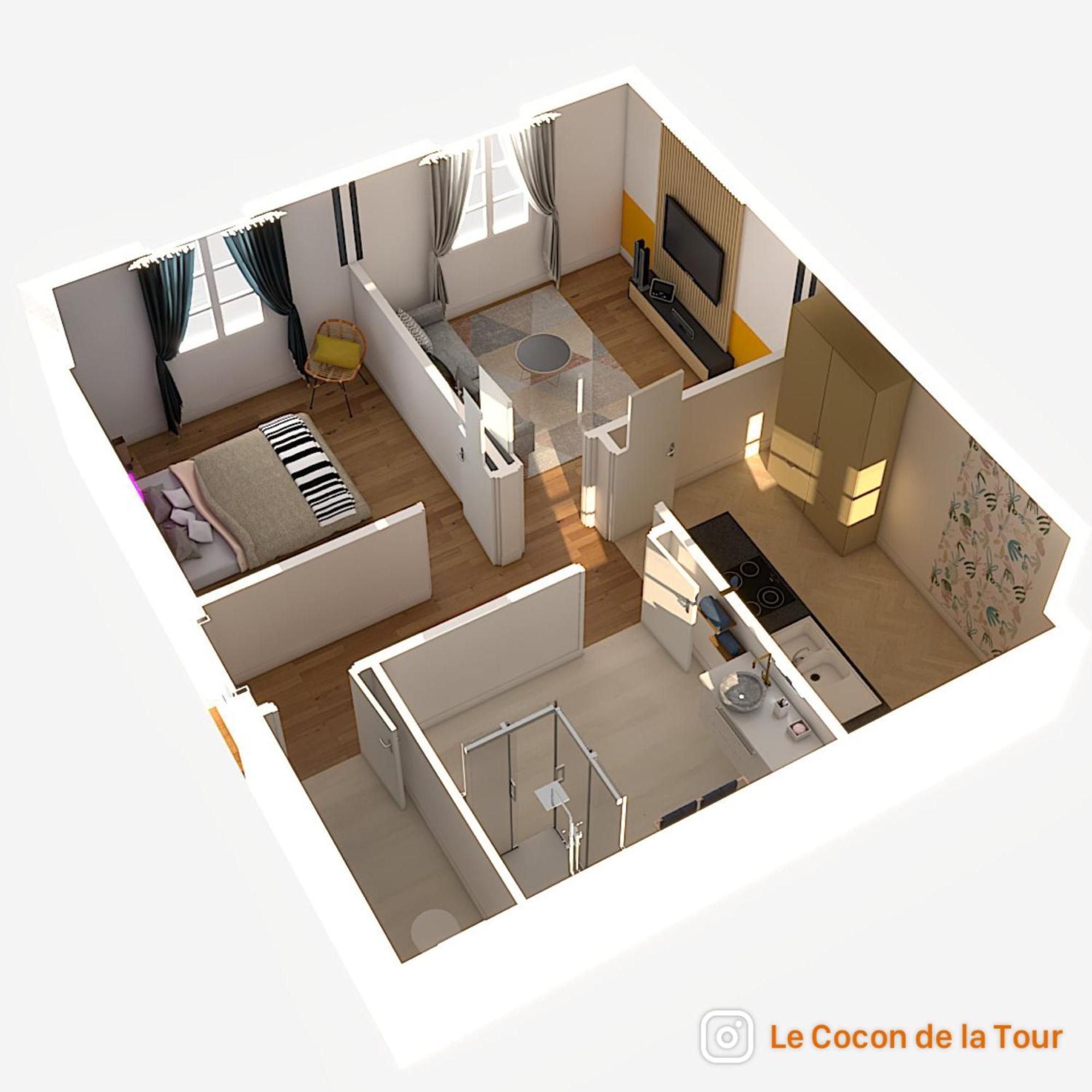 Le Cocon De La Tour -Vip-Compiegne-Hyper Centre Apartment Ngoại thất bức ảnh