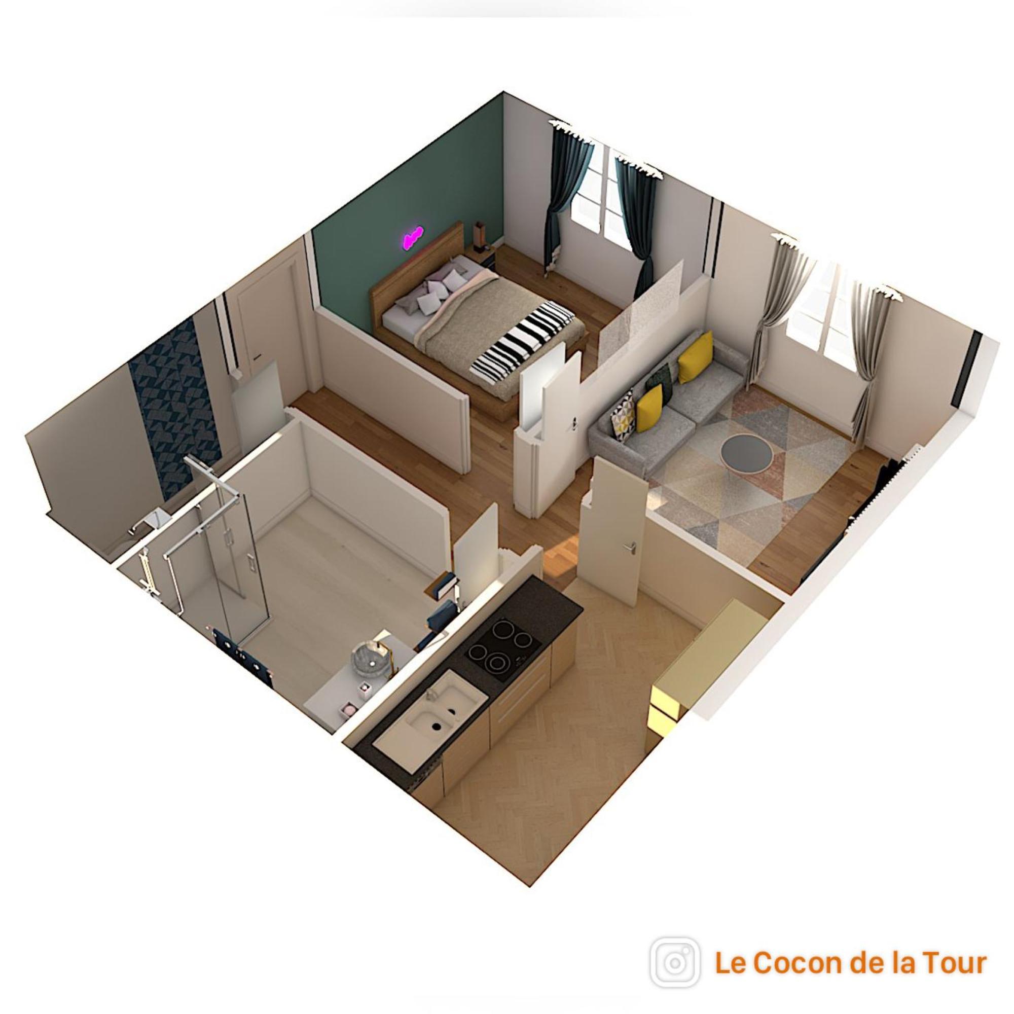 Le Cocon De La Tour -Vip-Compiegne-Hyper Centre Apartment Ngoại thất bức ảnh